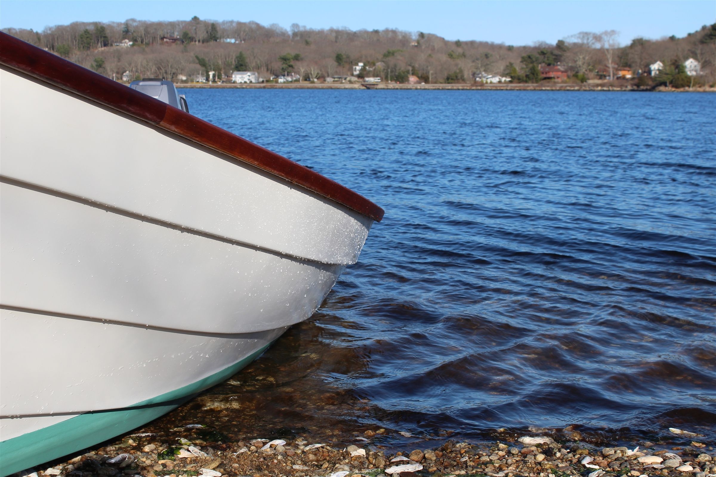close up of boat on shore